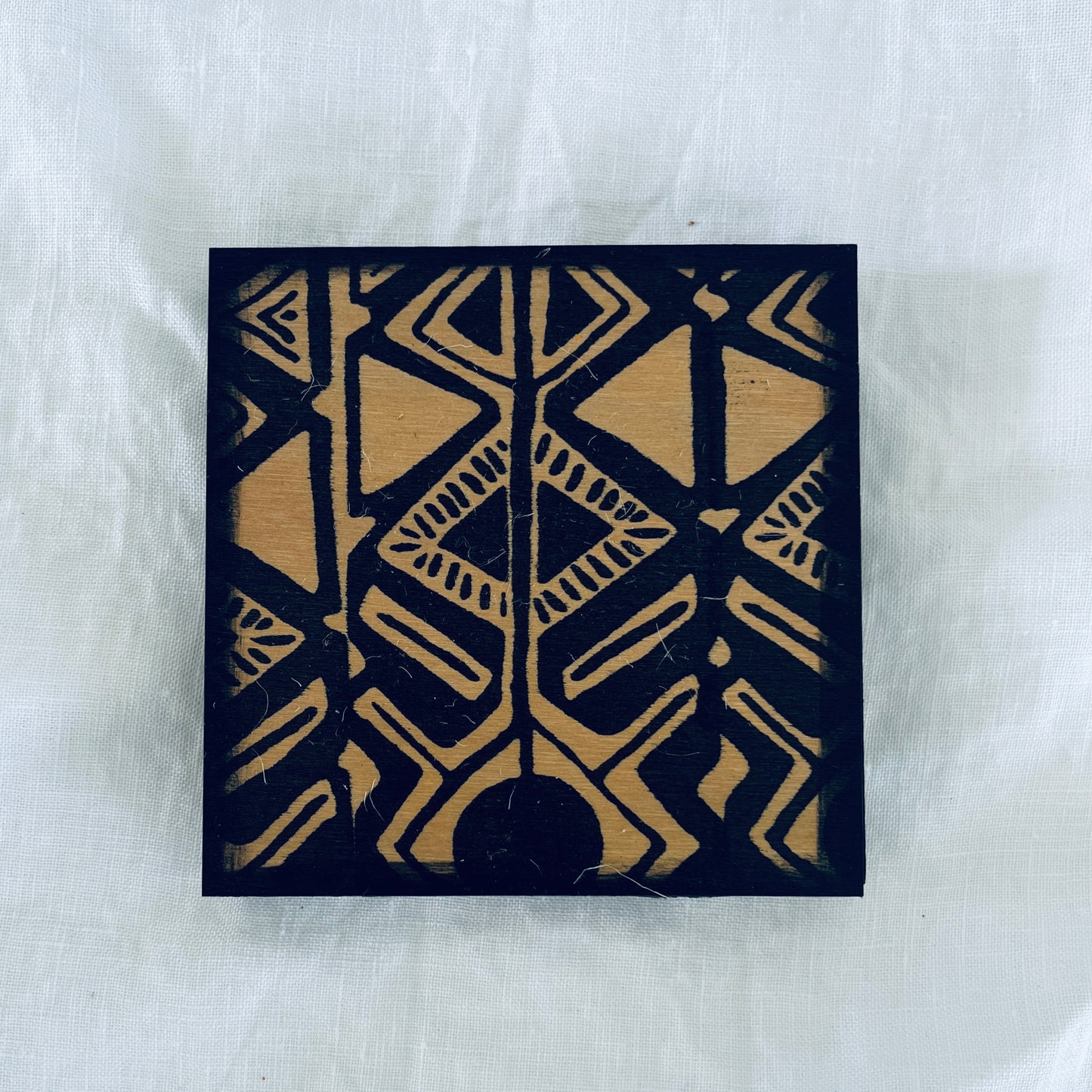 Wood Art Coasters - Set of 2