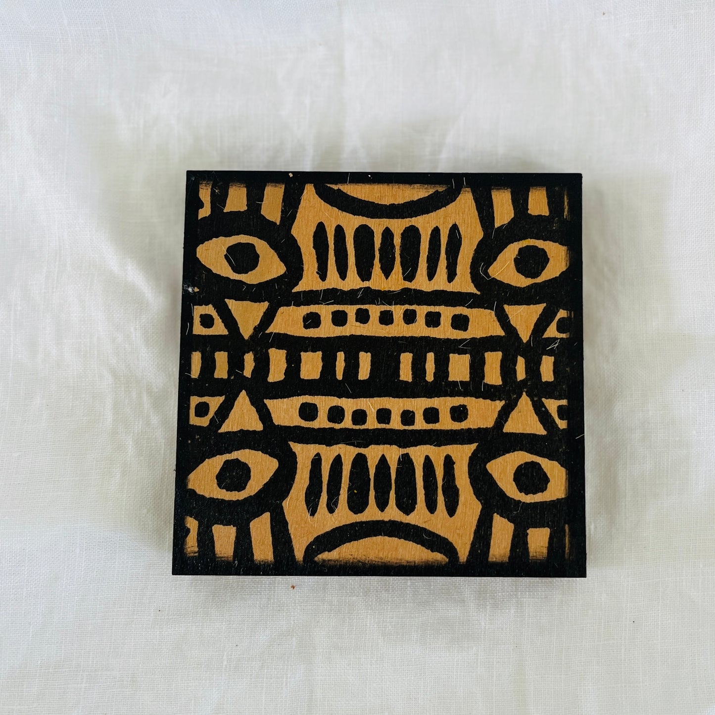 Wood Art Coasters - Set of 2