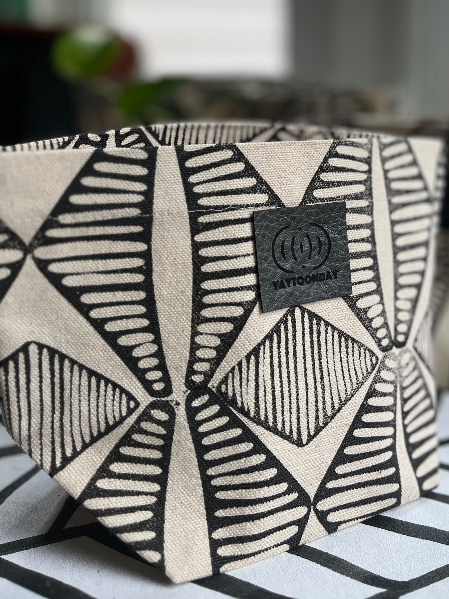 Fabric Plant Pot/Cover - Adigun Print