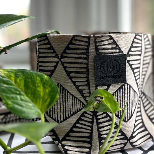 Fabric Plant Pot/Cover - Adigun Print