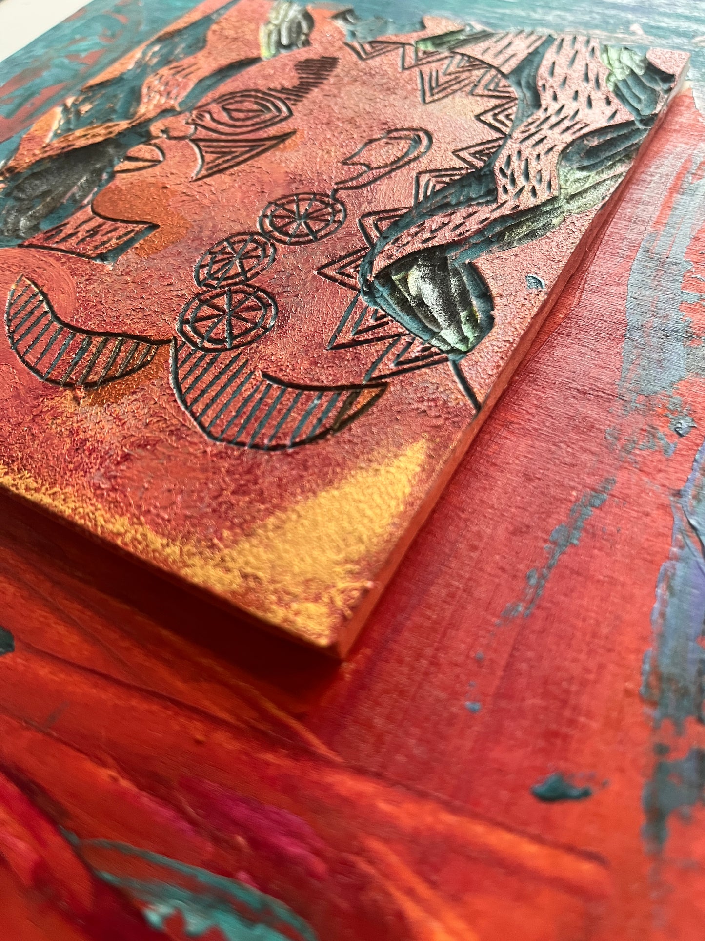 Carved Painting - “Yélé”